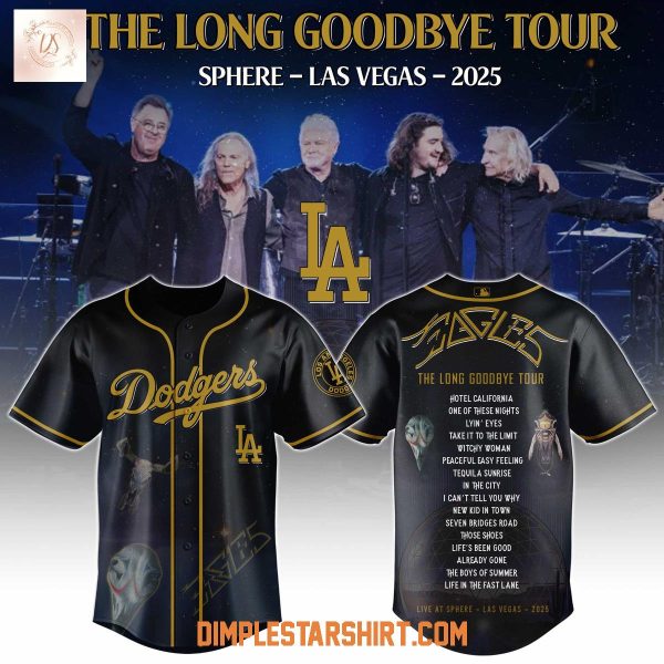 Los Angeles Dodgers x Eagles The Long Goodbye Tour 2025 Jersey