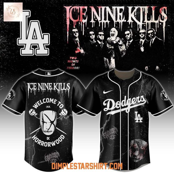 Los Angeles Dodgers x Ice Nine Kills Welcome To Horrorwood Jersey