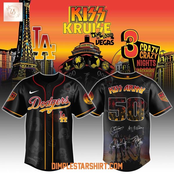 Los Angeles Dodgers x Kiss Army 50th Anniversary 2025 Jersey