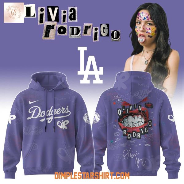 Los Angeles Dodgers x Olivia Rodrigo GUTS World Tour 2025 Hoodie Shirt