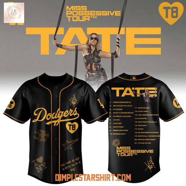 Los Angeles Dodgers x Tate McRae Miss Possessive Tour 2025 Jersey