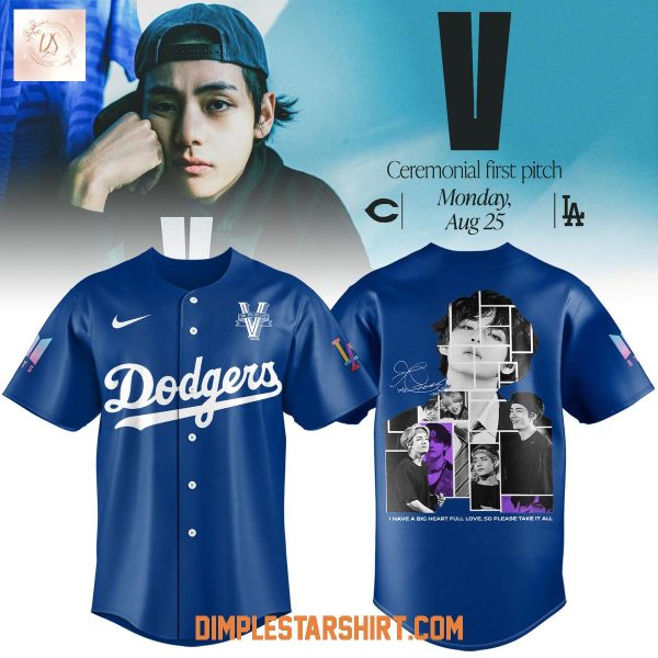 Los Angeles Dodgers x V BTS Baseball Jersey