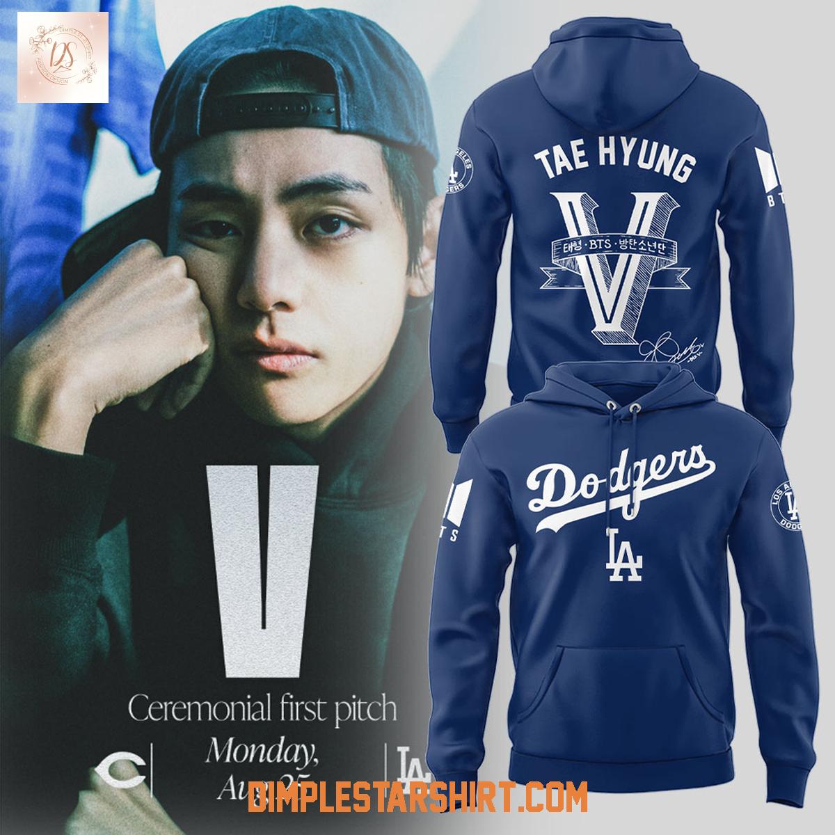 Los Angeles Dodgers x V BTS Hoodie Shirt Los Angeles Dodgers x V BTS Hoodie Shirt