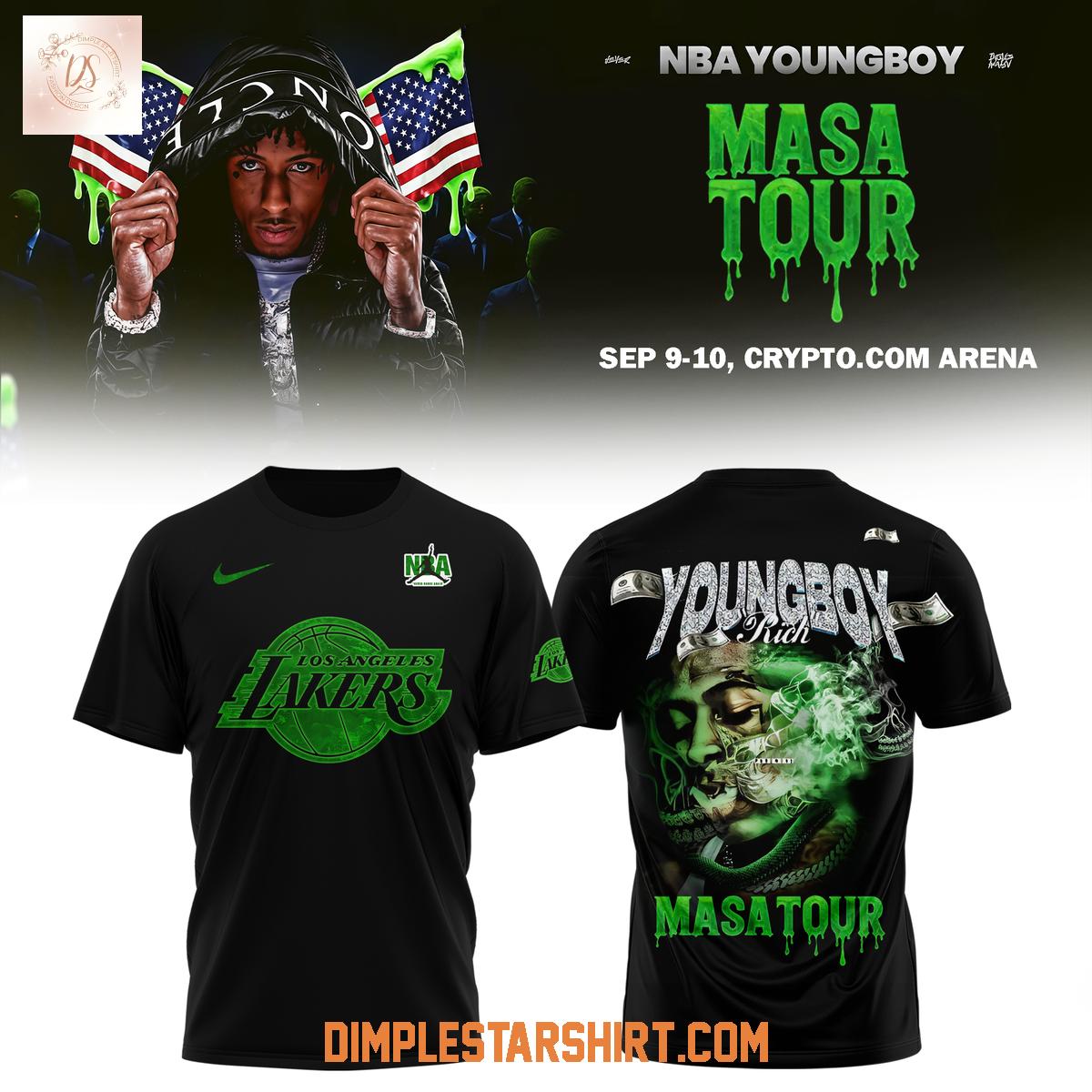 Los Angeles Lakers Collab NBA Youngbou Masa Tour 2025 Hoodie Shirt Los Angeles Lakers Collab NBA Youngbou Masa Tour 2025 Hoodie Shirt