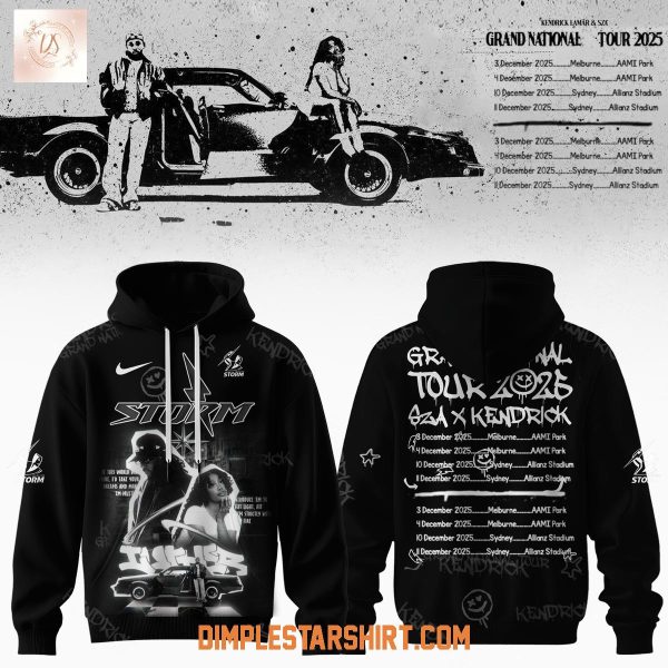 Melbourne Storm x Sza x Kendrick Grand National Tour 2025 Hoodie Shirt
