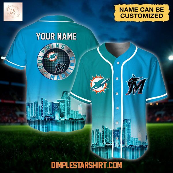 Miami Dolphins x Miami Marlins Custom Jersey