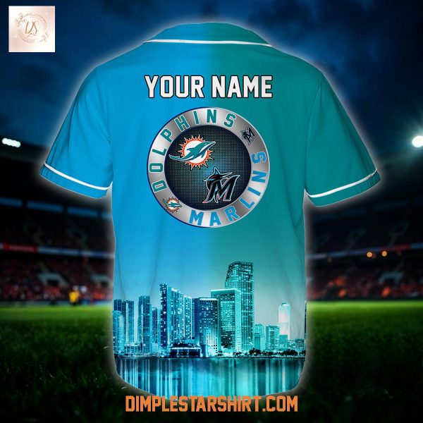 Miami Dolphins x Miami Marlins Custom Jersey