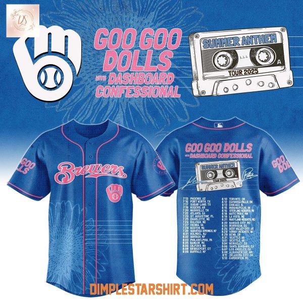 Milwaukee Brewers x Goo Goo Dolls Summer Anthem Tour 2025 Jersey