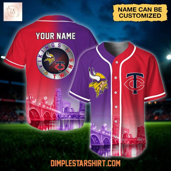 Minnesota Vikings x Minnesota Twins Custom Jersey