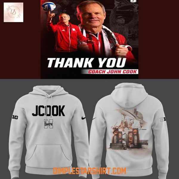 Nebraska Cornhuskers Volleyball Limited Coach John Cook Hoodie Shirt