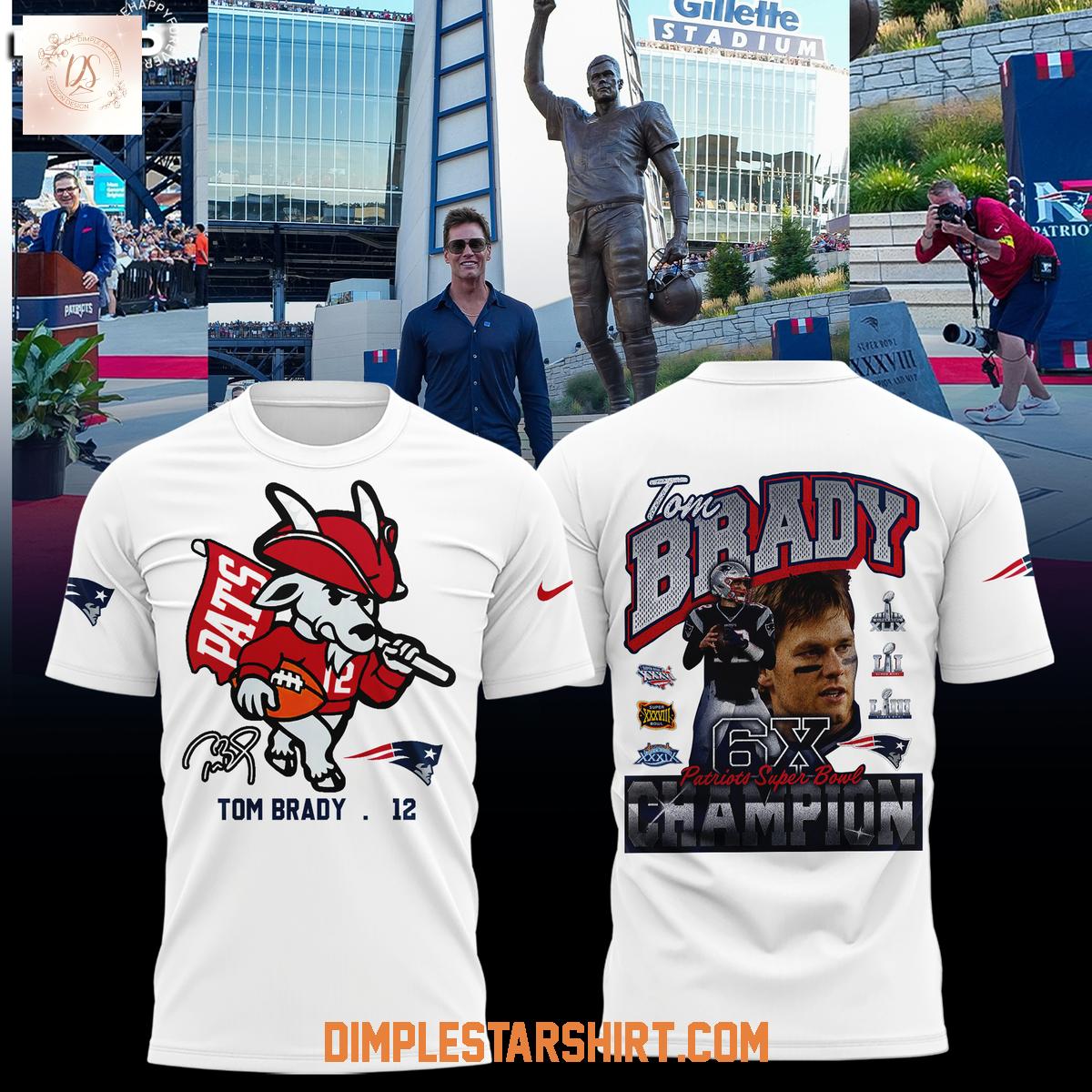 New England Patriots Unveil Statue Tom Brady Goat 6x Super Bowl Champions Hoodie Shirt New England Patriots Unveil Statue Tom Brady Goat 6x Super Bowl Champions Hoodie Shirt