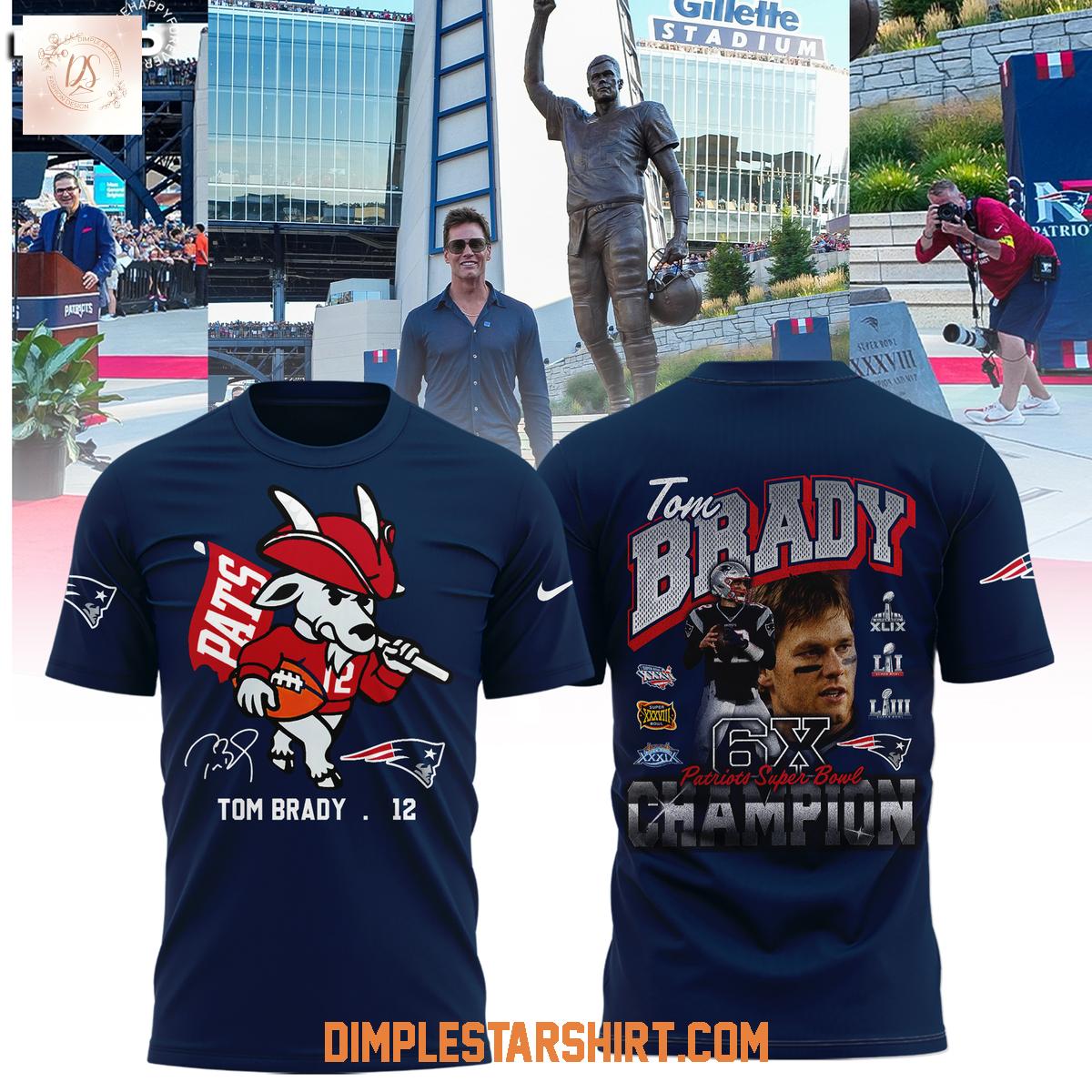 New England Patriots Unveil Statue Tom Brady Goat 6x Super Bowl Champions Hoodie Shirt New England Patriots Unveil Statue Tom Brady Goat 6x Super Bowl Champions Hoodie Shirt