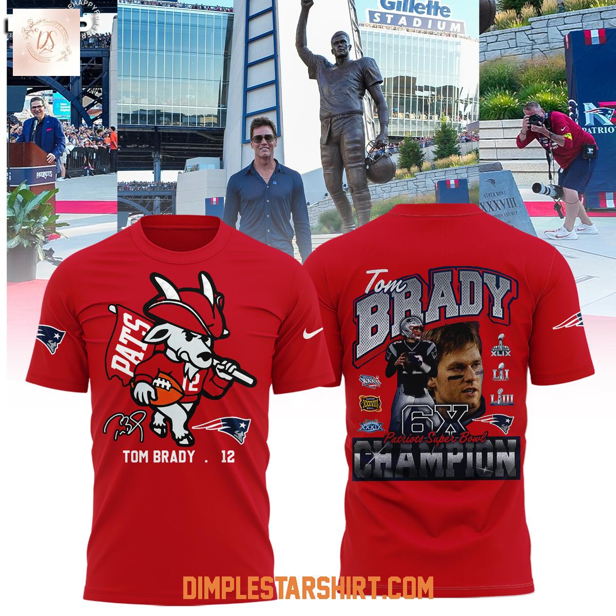 New England Patriots Unveil Statue Tom Brady Goat 6x Super Bowl Champions Hoodie Shirt New England Patriots Unveil Statue Tom Brady Goat 6x Super Bowl Champions Hoodie Shirt