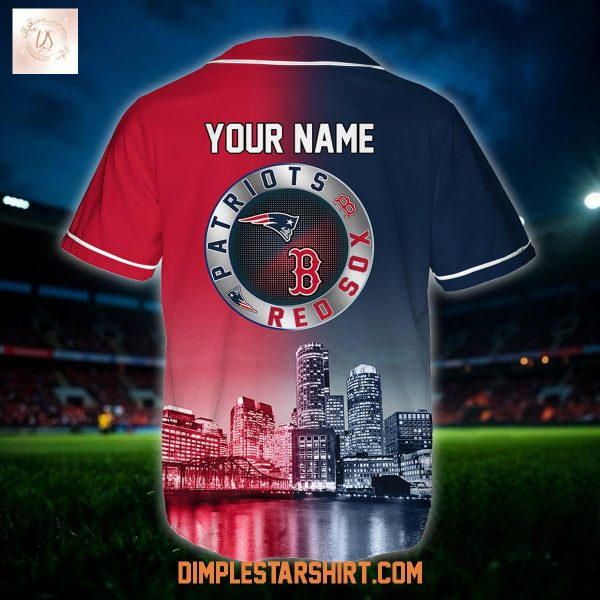 New England Patriots x Boston Red Sox Custom Jersey