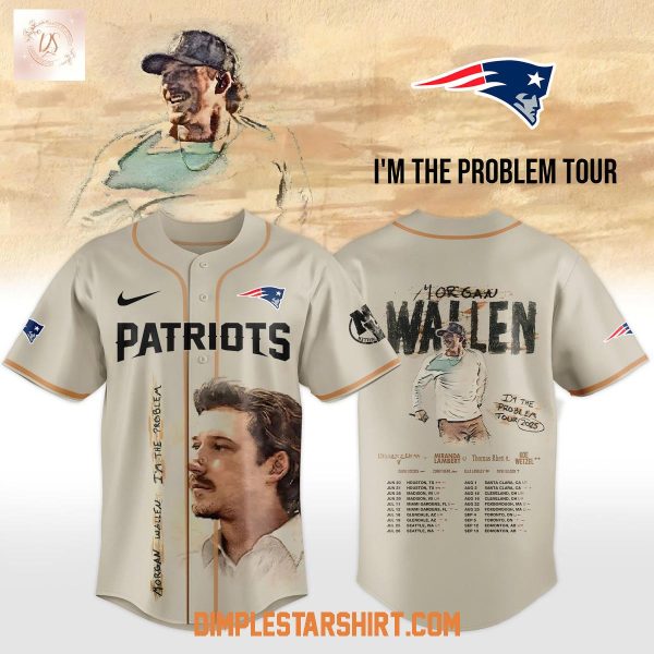 New England Patriots x Morgan Wallen I’m The Problem Tour 2025 Jersey