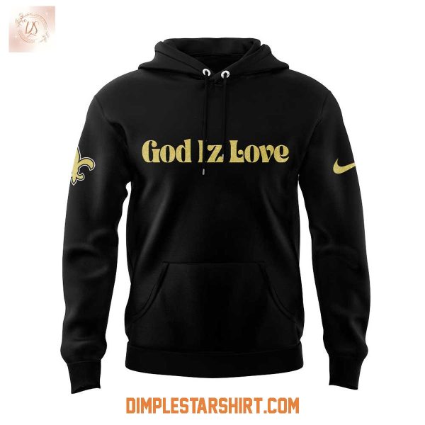 New Orleans Saints God Iz Love Hoodie Shirt