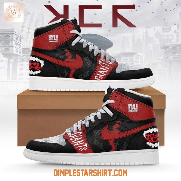 New York Giants x My Chemical Romance Long Live The Black Parade Air Jordan 1 Shoes