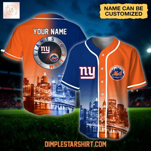 New York Giants x New York Mets Custom Jersey