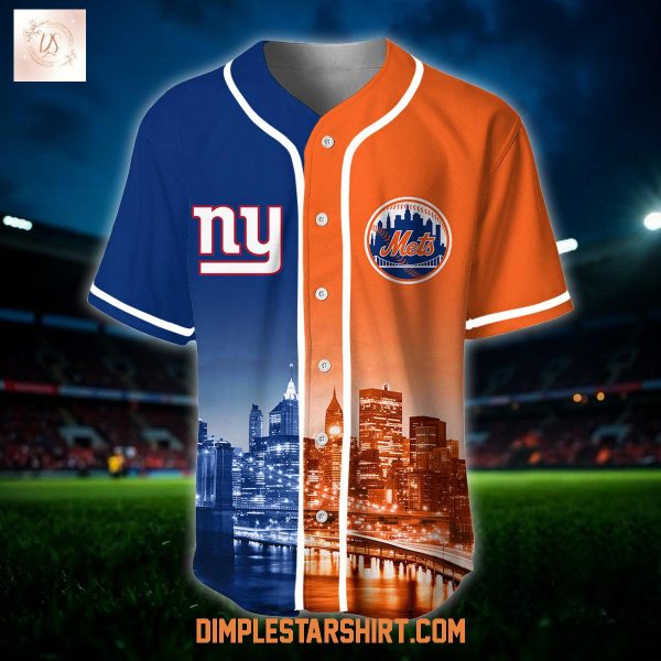 New York Giants x New York Mets Custom Jersey