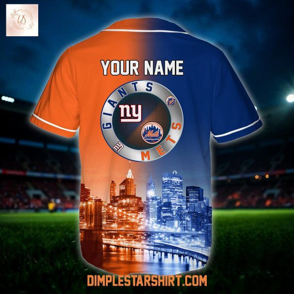 New York Giants x New York Mets Custom Jersey