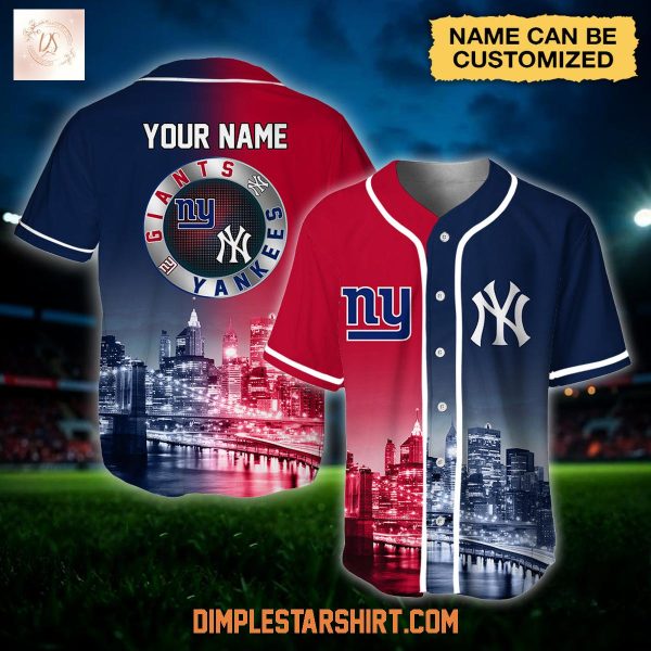 New York Giants x New York Yankees Custom Jersey