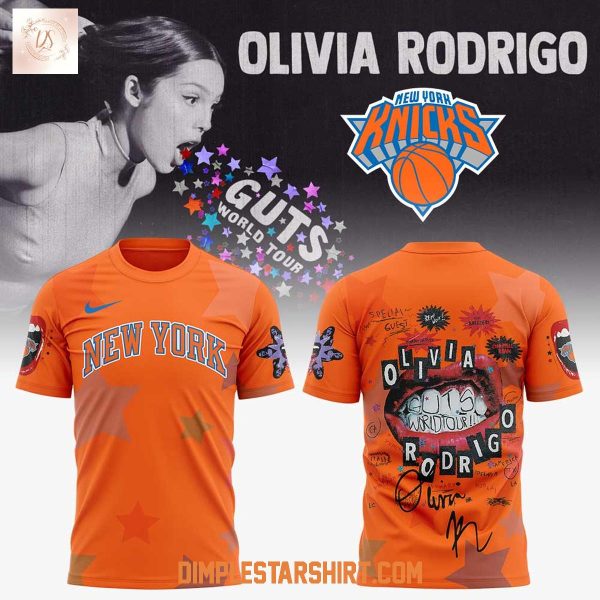 New York Knicks x Olivia Rodrigo Guts World Tour 2025 Hoodie Shirt