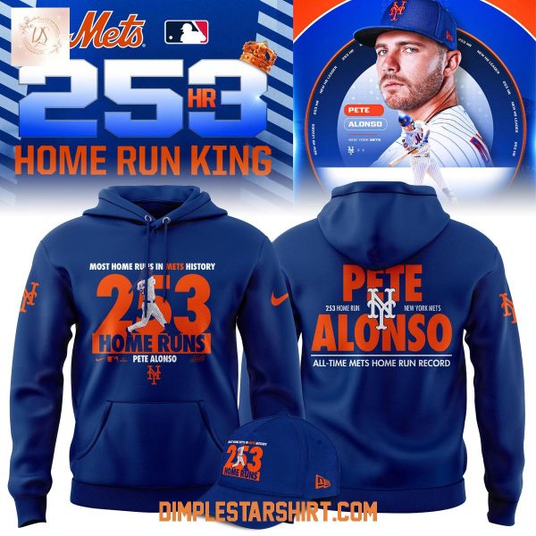 New York Mets Peter Alonson 253 Home Run King Hoodie Shirt
