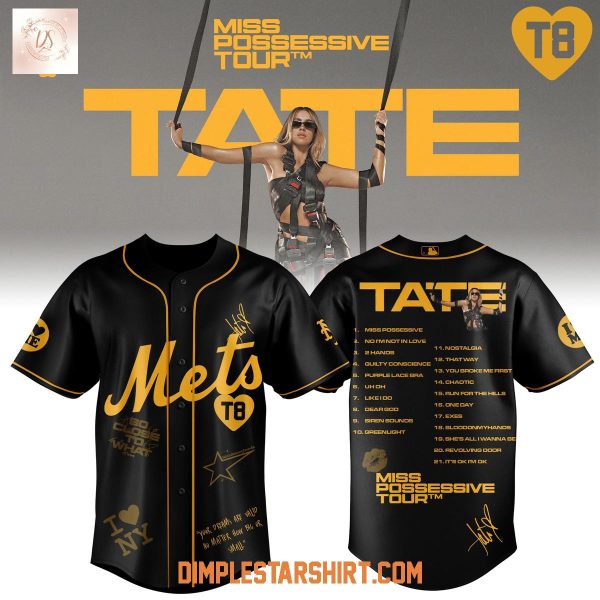 New York Mets x Tate McRae Miss Possessive Tour 2025 Jersey