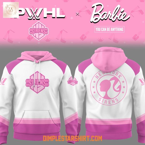New York Sirens Hockey x Barbie You Can Be Anything Hoodie Shirt