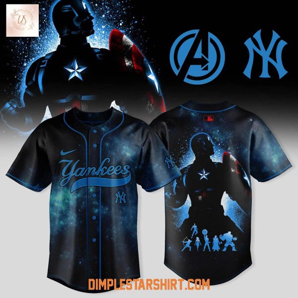 New York Yankees Captain America Shield 2025 Jersey