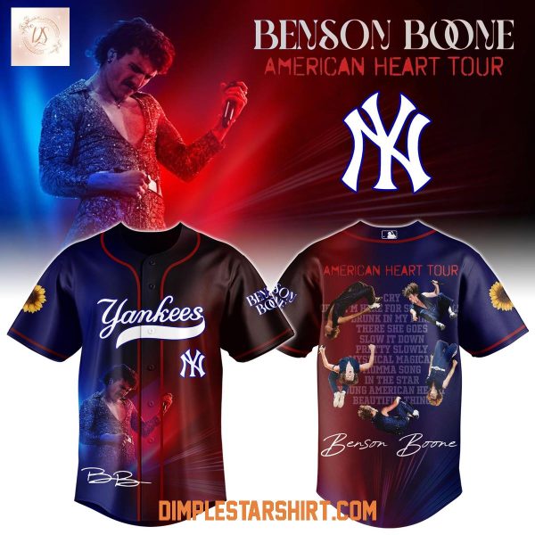 New York Yankees x Benson Boone American Heart Tour 2025 Jersey