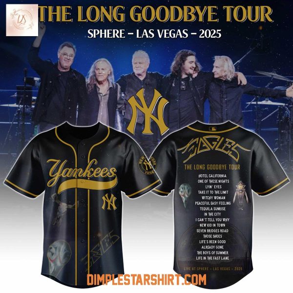 New York Yankees x Eagles The Long Goodbye Tour 2025 Jersey
