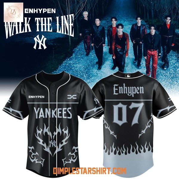 New York Yankees x Enhypen Walk The Line Tour 2025 Jersey