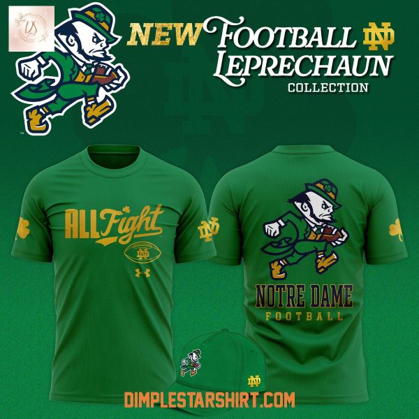 Notre Dame Fighting Irish Football Leprechaun Green Hoodie