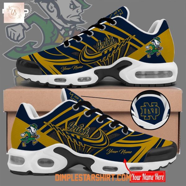 Notre Dame Fighting Irish Leprechaun Tech Stretch Deep Navy Air Max Shoess