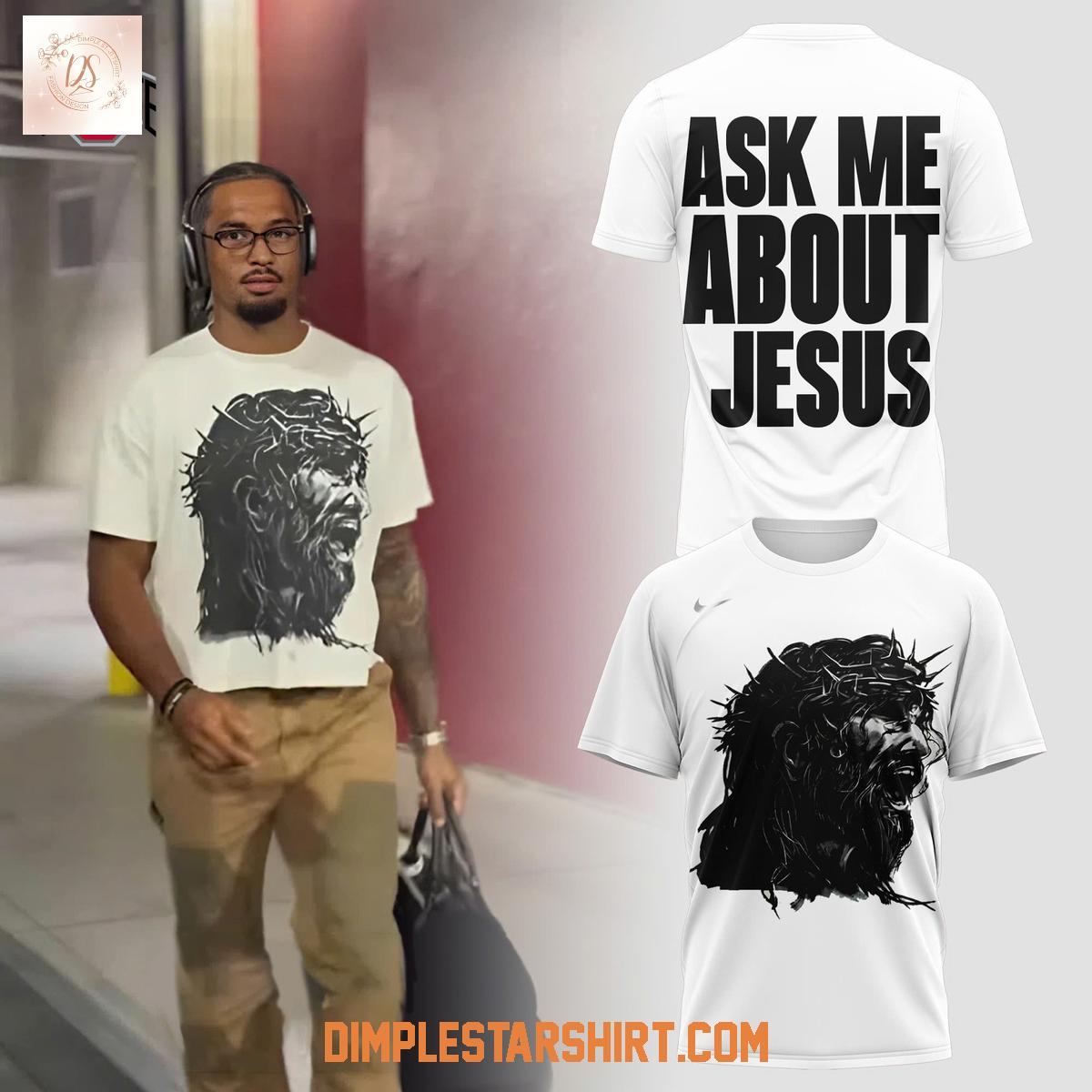 Ohio State Buckeyes Ask Me About Jesus Hoodie Shirt Ohio State Buckeyes Ask Me About Jesus Hoodie Shirt