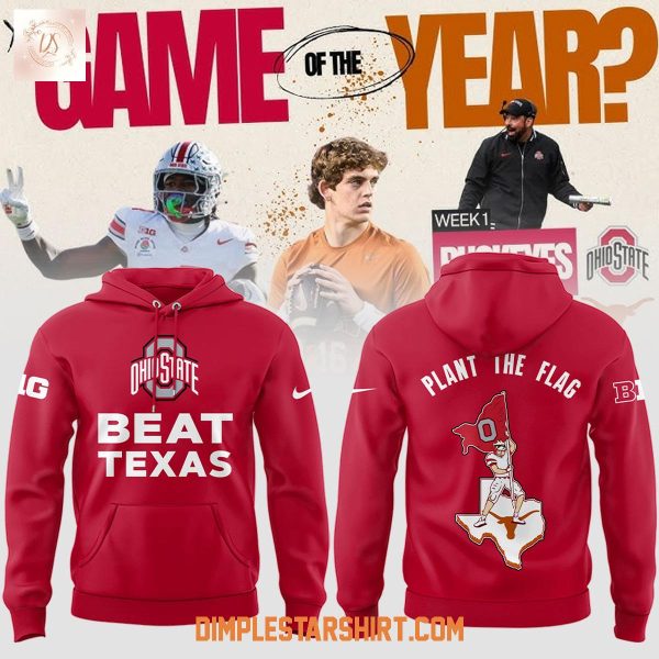Ohio State Buckeyes Beat Texas Longhorns Plant The Flag Red Hoodie Shirt