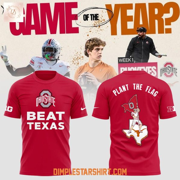 Ohio State Buckeyes Beat Texas Longhorns Plant The Flag Red Hoodie Shirt