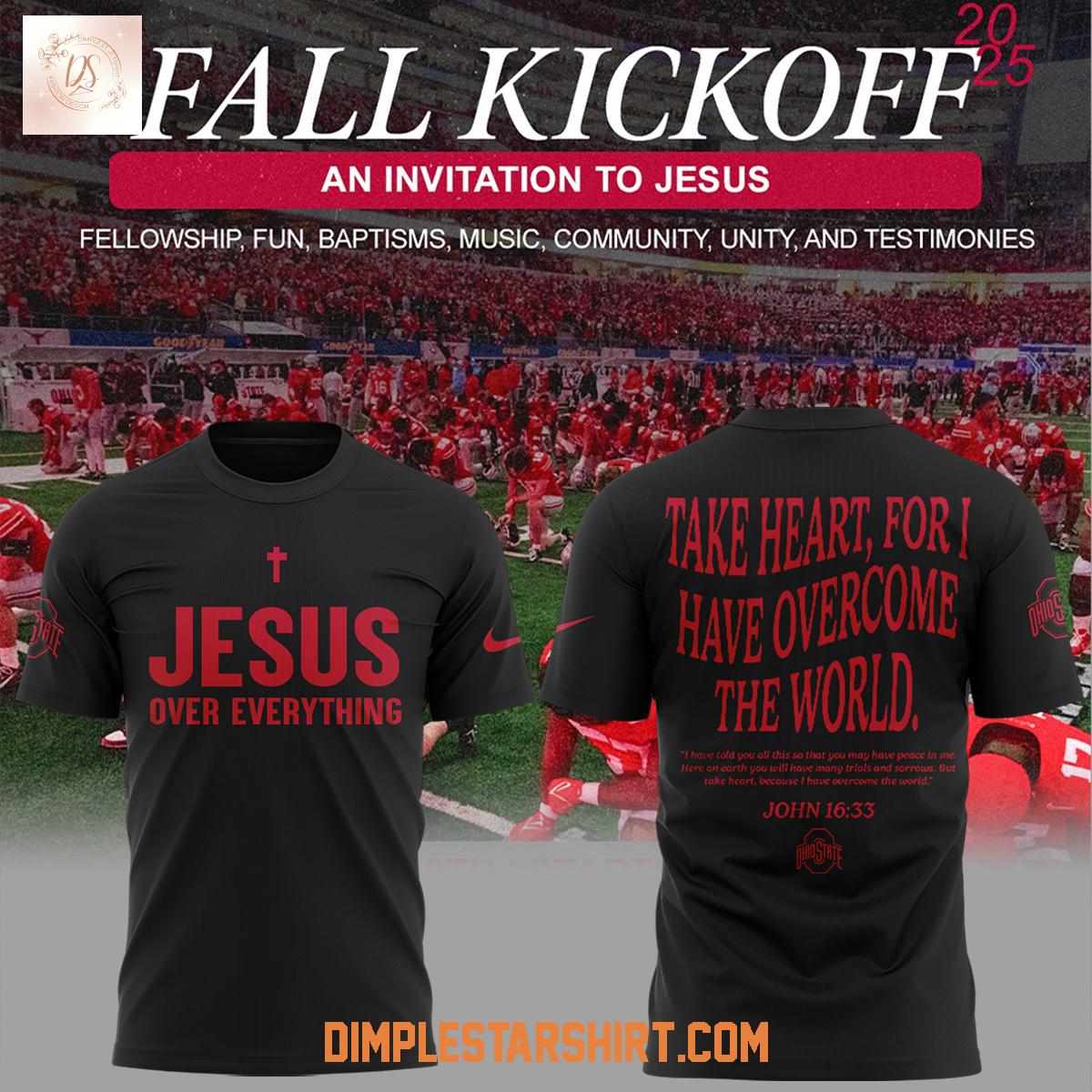 Ohio State Buckeyes Jesus Over Everything Hoodie Shirt Ohio State Buckeyes Jesus Over Everything Hoodie Shirt