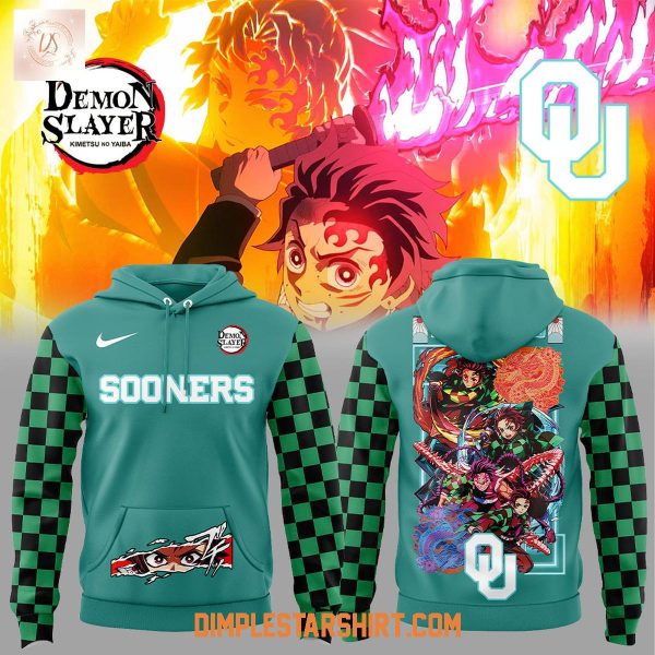 Oklahoma Sooners Demon Slayer Kamado Tanjiro Hoodie Shirt