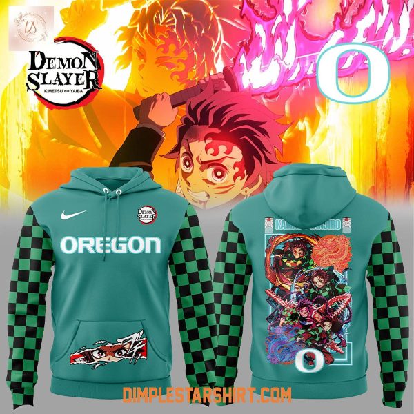 Oregon Ducks Demon Slayer Kamado Tanjiro Hoodie Shirt