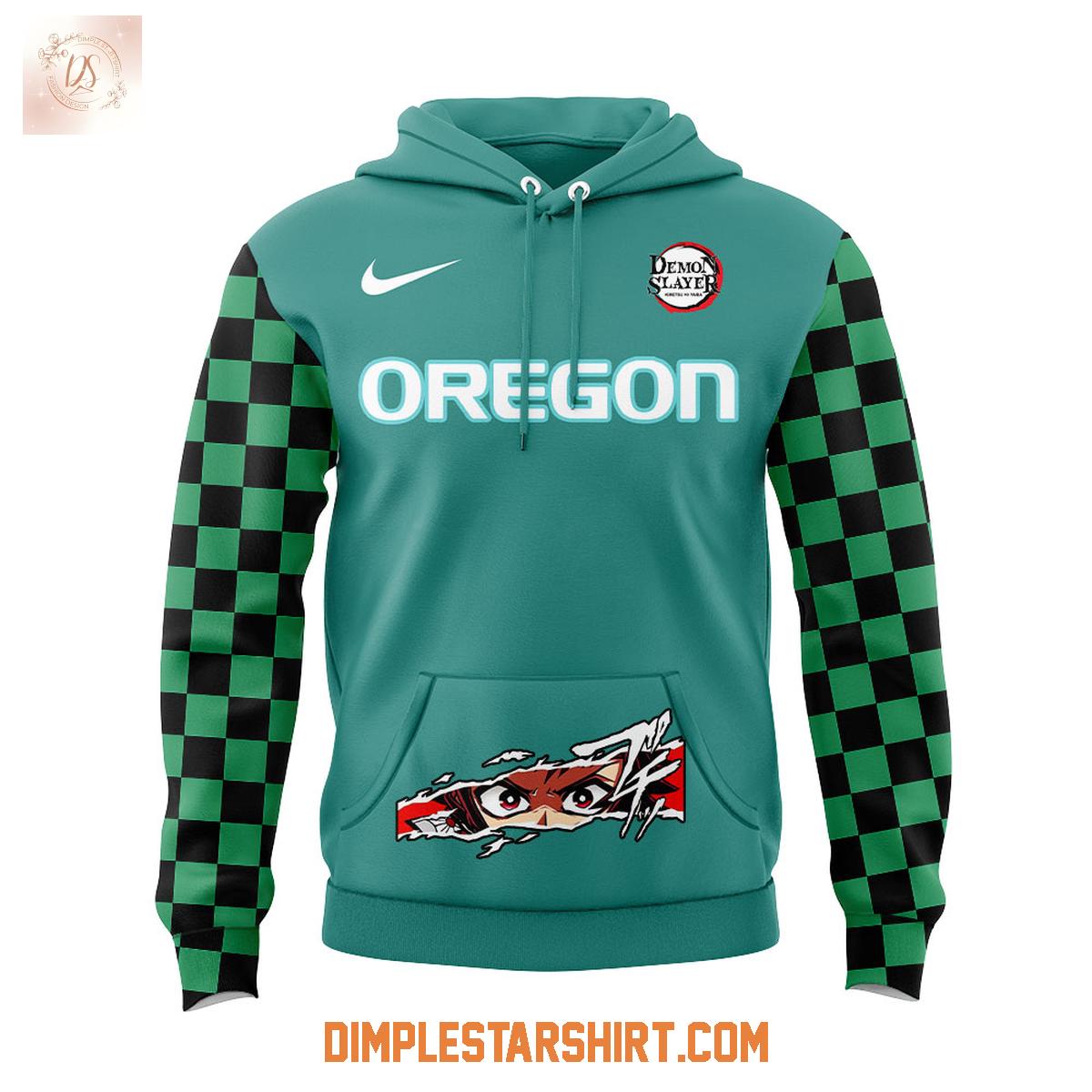 Oregon Ducks Demon Slayer Kamado Tanjiro Hoodie Shirt Oregon Ducks Demon Slayer Kamado Tanjiro Hoodie Shirt