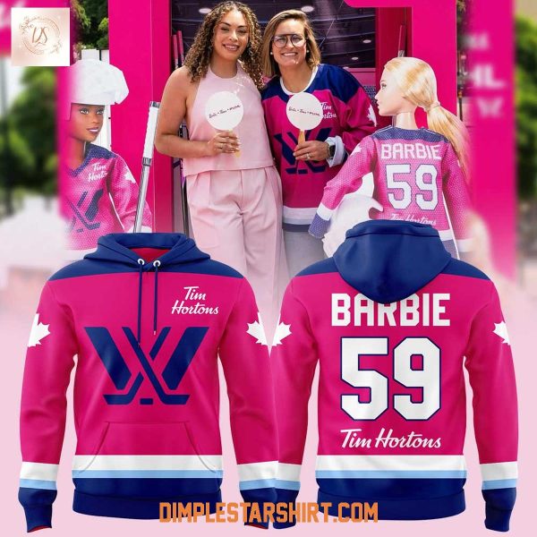 PWHL Barbie x Tim Hortons Custom Hoodie Shirt