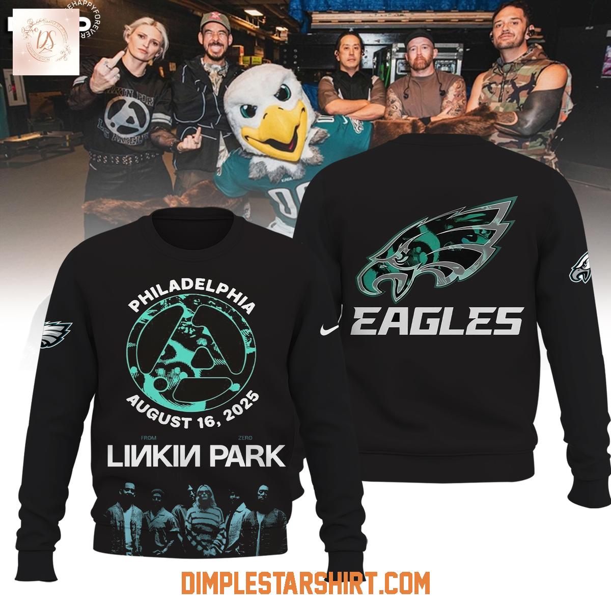Philadelphia Eagles x Linkin Park From Zero World Tour Hoodie Shirt Philadelphia Eagles x Linkin Park From Zero World Tour Hoodie Shirt