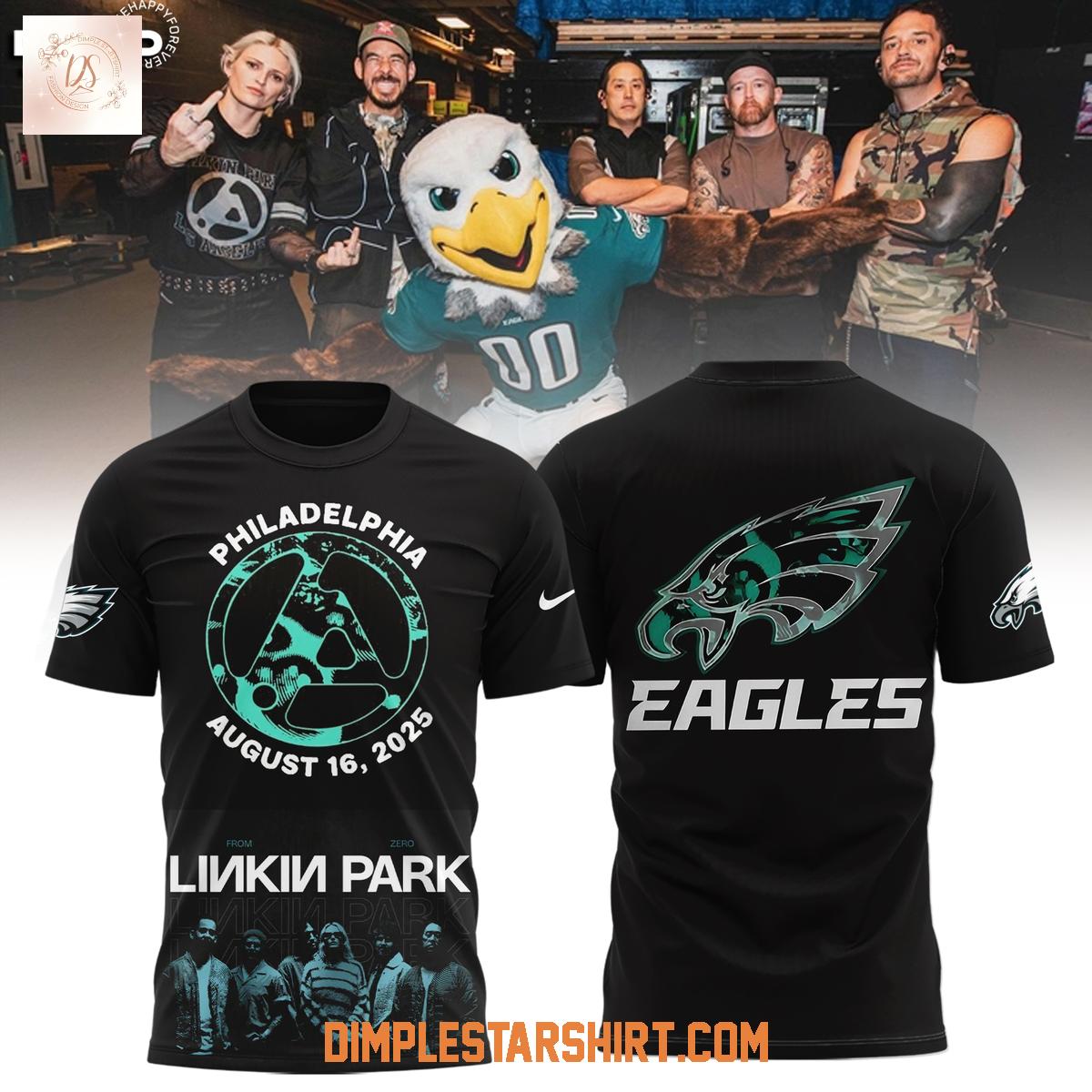 Philadelphia Eagles x Linkin Park From Zero World Tour Hoodie Shirt Philadelphia Eagles x Linkin Park From Zero World Tour Hoodie Shirt