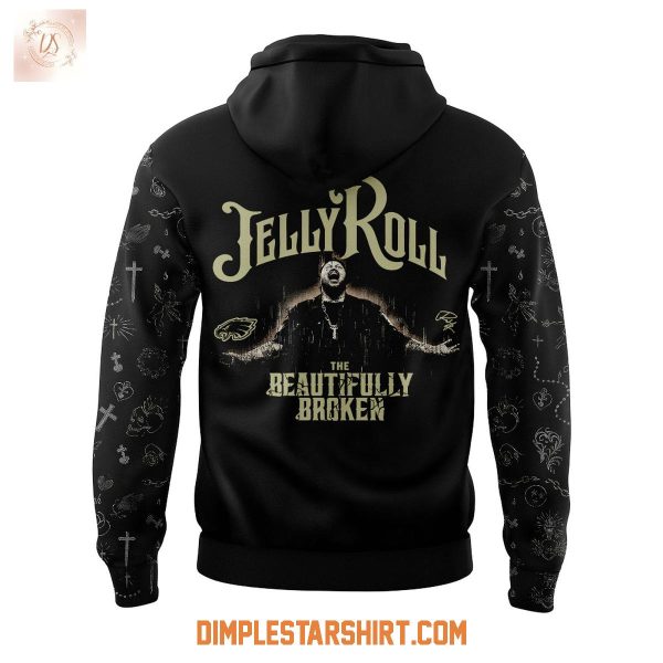 Philadelphia Eagles x Jelly Roll The Beautifully Broken Tour 2025 Hoodie Shirt