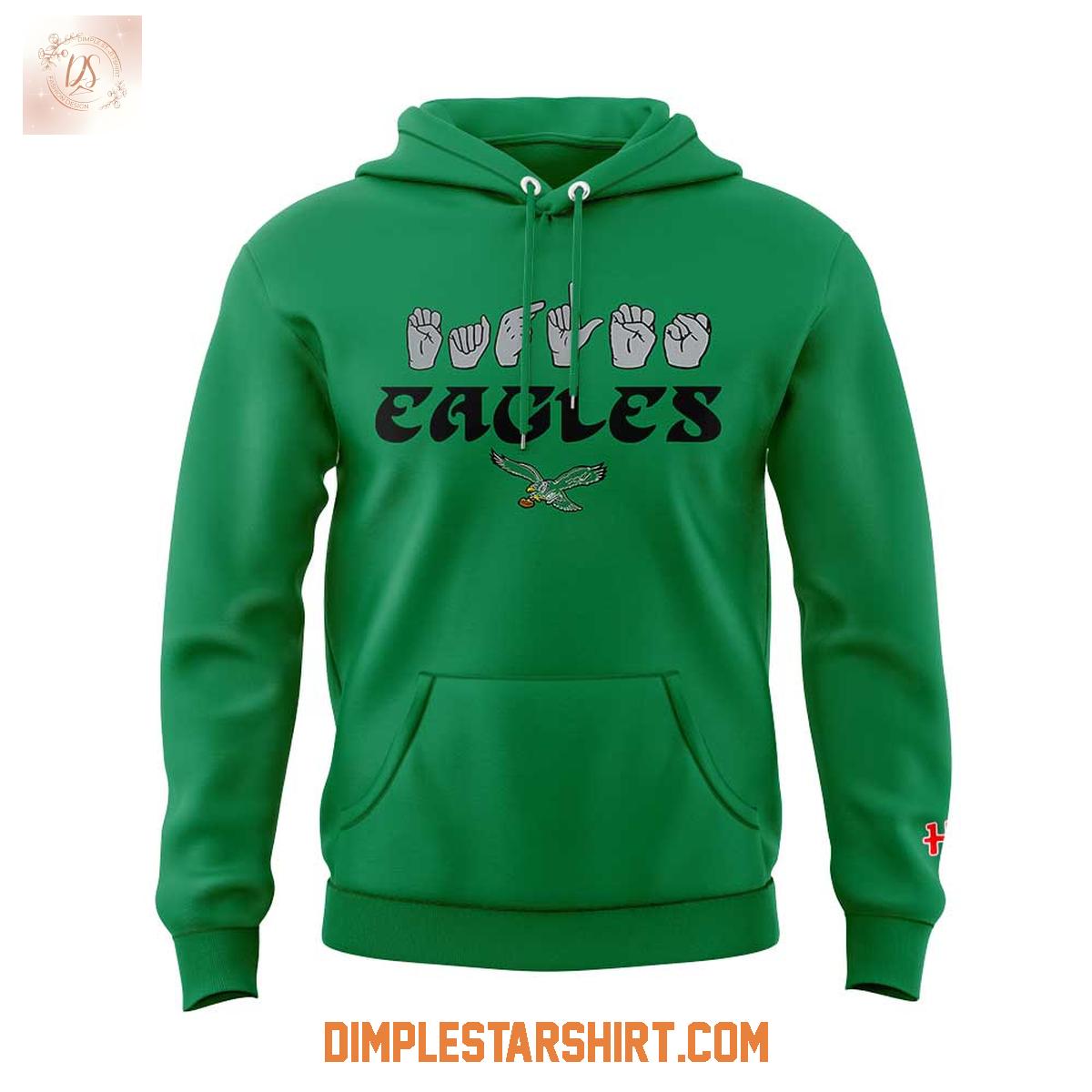 Philadelphia Eagles x NFL ASL Love Sign Hoodie Shirt Philadelphia Eagles x NFL ASL Love Sign Hoodie Shirt