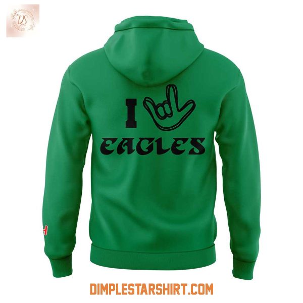 Philadelphia Eagles x NFL ASL Love Sign Hoodie Shirt