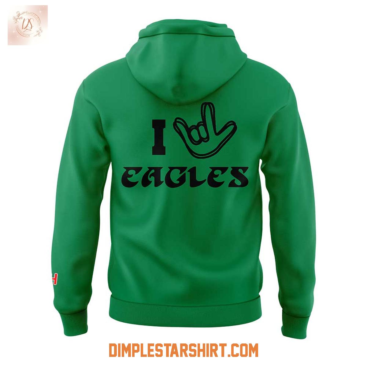 Philadelphia Eagles x NFL ASL Love Sign Hoodie Shirt Philadelphia Eagles x NFL ASL Love Sign Hoodie Shirt