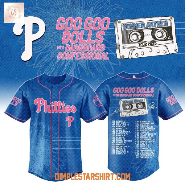 Philadelphia Phillies x Goo Goo Dolls Summer Anthem Tour 2025 Jersey